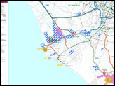 PIANO TERRITORIALE PROVINCIALE GENERALE - Elaborati strutturali
TP 2.2 - Organizzazione funzionale della rete del servizio ferroviario metropolitano e regionale e dei corridoi
del trasporto pubblico