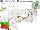 TEVERE, PIANO STRALCIO 5 - Corridoi fluviali - Tavole di progetto
P5 Cf - Assetto idraulico: fasce fluviali e zone a rischio