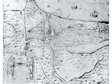 1603. Orazio Torriani. Acquerello. Tenuta di Porto del Capitolo di S. Pietro