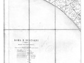 1908. Istituto Geografico Militare. In basso, da sinistra a destra, Zona: Bonifica di Ostia-Torre Vajanica. Titolo e segni convenzionali