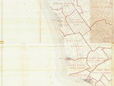 1960 ca. Istituto Cartografico Italiano. Mappa toponomastica di Fiumicino e Ostia