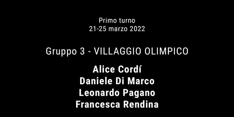 P1 VILLAGGIO OLIMPICO Cordì-DiMarco-Pagano-Rendina_0